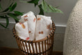 Load image into Gallery viewer, Organic Cotton & Bamboo Muslin Swaddle Blanket in Doodle
