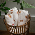 Load image into Gallery viewer, Organic Cotton & Bamboo Muslin Swaddle Blanket in Yorkie