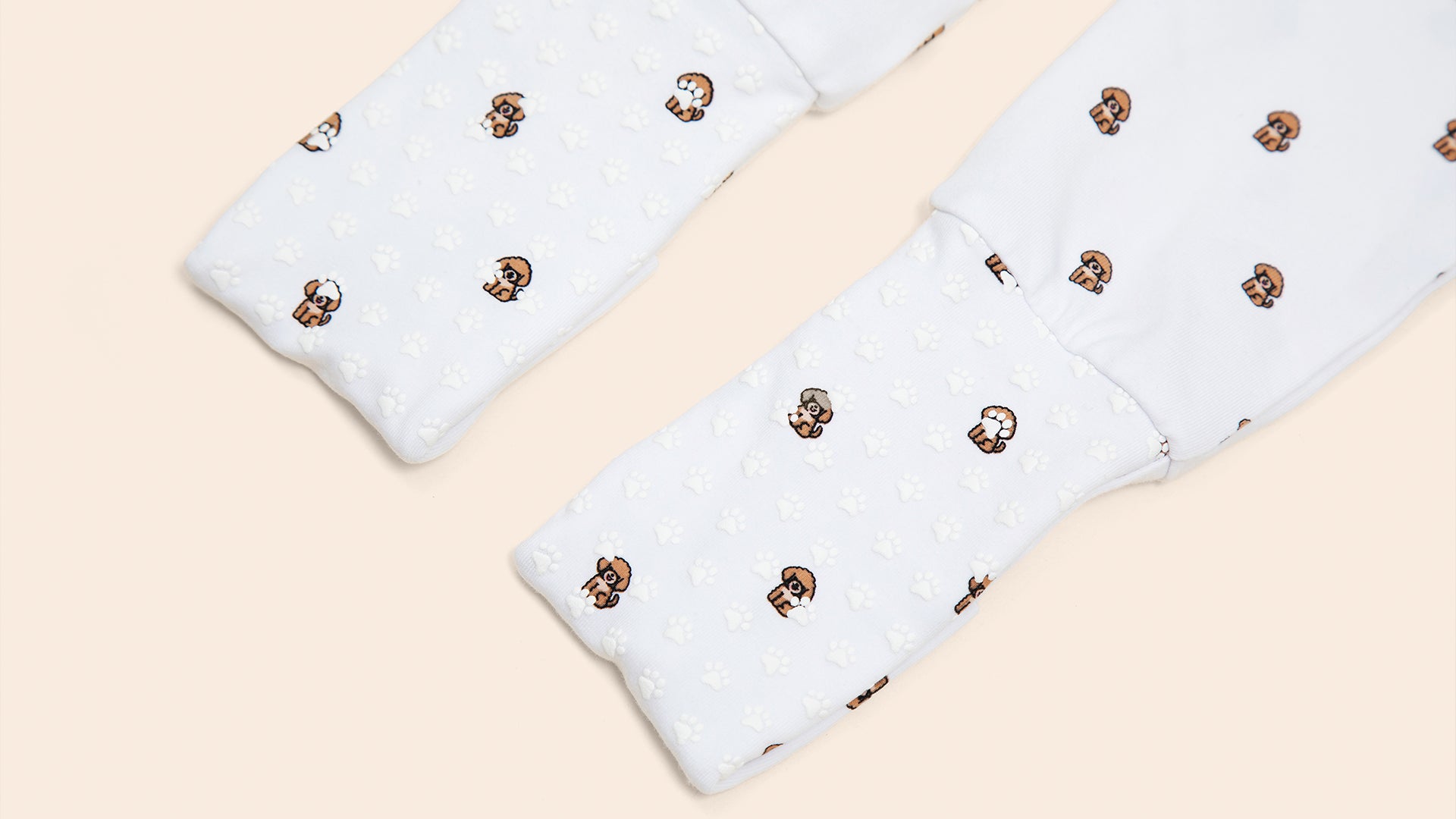 Organic Zippered Romper in Doodle Mix