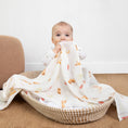 Load image into Gallery viewer, Organic Cotton & Bamboo Muslin Swaddle Blanket in Golden Retriever

