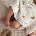 Load image into Gallery viewer, Organic Cotton & Bamboo Muslin Swaddle Blanket in Yorkie
