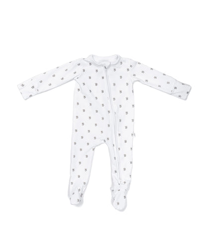 Organic Zippered Footie in Golden Retriever